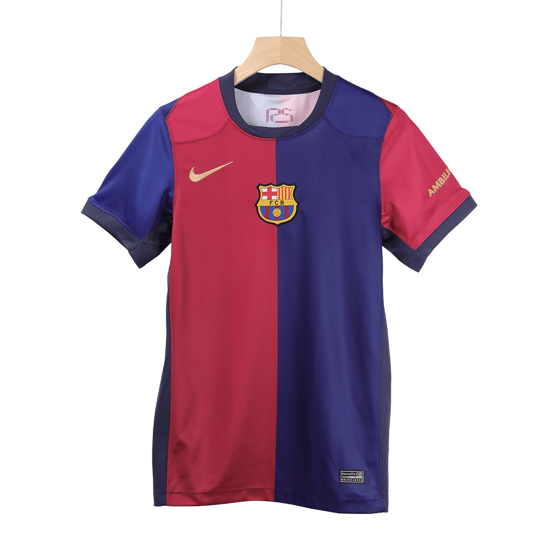LEWANDOWSKI #9 Barcelona Home  Soccer Jersey 2024/25- Spotify Logo Without Text Top Dresy Shop