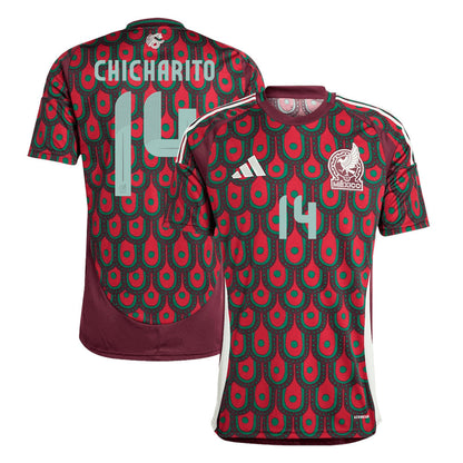 Men's Mexico CHICHARITO #14 Home Soccer Jersey Copa América 2024 Top Dresy Shop