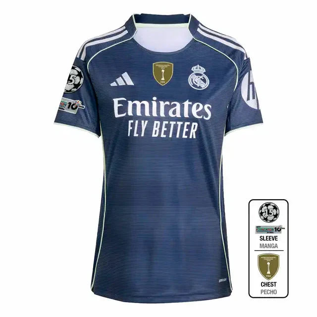 Women's Real Madrid Away Soccer Jersey 2025/26 Top Soccer Jerseys Store