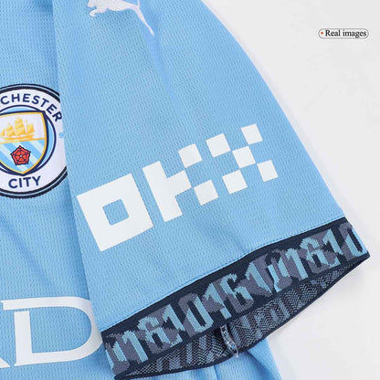 Manchester City Home  Soccer Jersey Kit(Jersey+Shorts+Socks) 2024/25 Top Dresy Shop