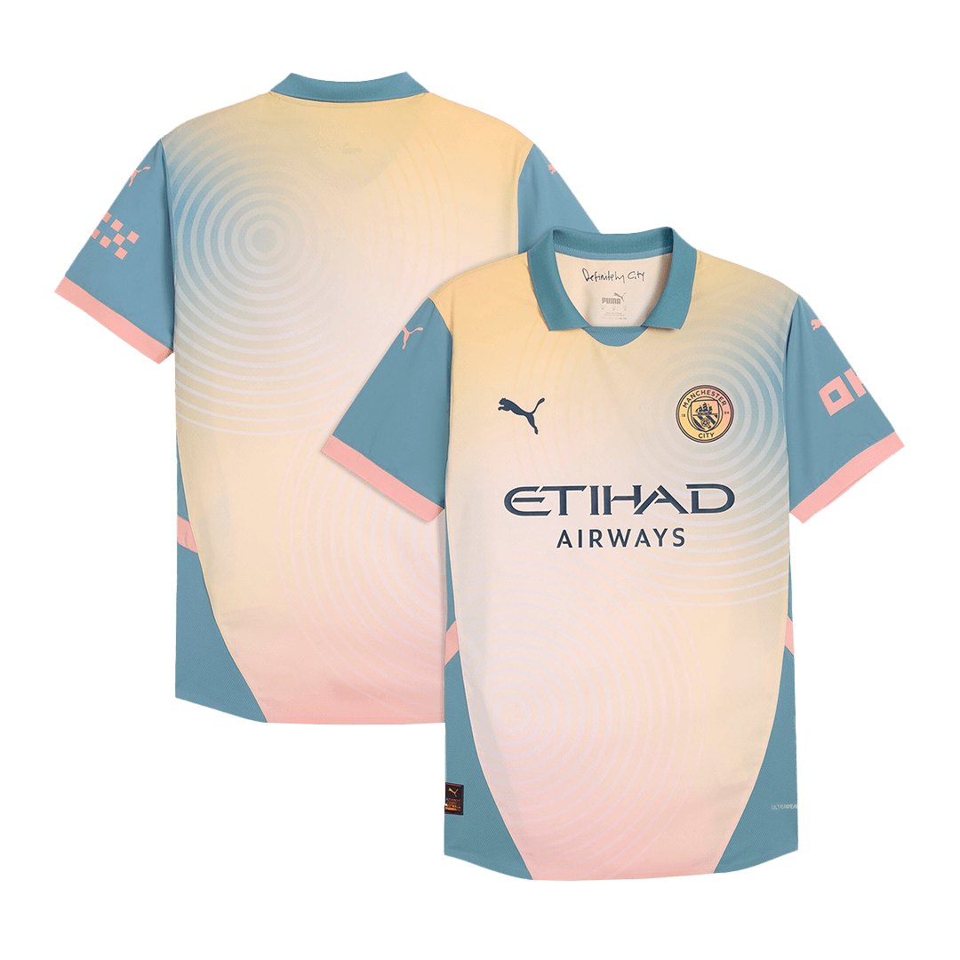 Player Version Manchester City Fourth Away  Soccer Jersey 2024/25- Definitely City (UCL) Top Dresy Shop