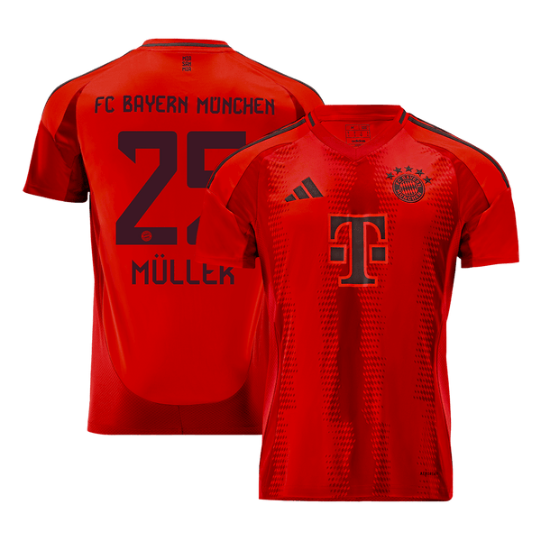 M?LLER #25 Bayern Munich Home  Soccer Jersey 2024/25 Top Soccer Jerseys Store