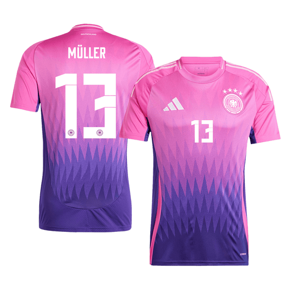 MÜLLER #13 Germany Away  Soccer Jersey Euro 2024 Top Soccer Jerseys Store