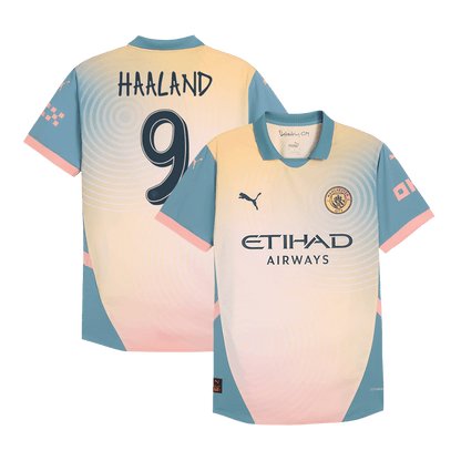Player Version HAALAND #9 Manchester City Fourth Away  Soccer Jersey 2024/25- Definitely City (UCL) Top Dresy Shop