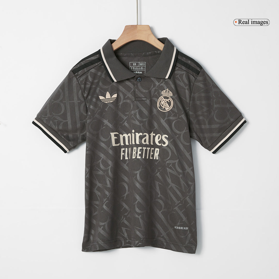 Kid's Real Madrid Third Away  Soccer Jersey Kit(Jersey+Shorts+Socks) 2024/25 Top Dresy Shop