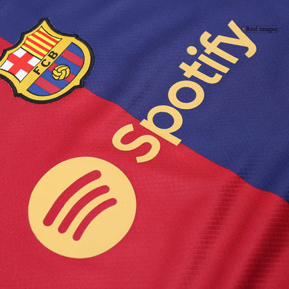Kid's Barcelona Home  Soccer Jersey Kit(Jersey+Shorts+Socks) 2024/25 Top Dresy Shop