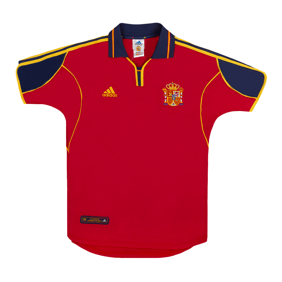 Retro 2000 Spain Home  Soccer Jersey Top Dresy Shop
