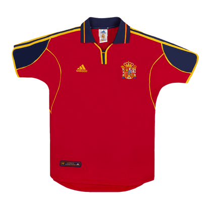 Retro 2000 Spain Home  Soccer Jersey Top Dresy Shop