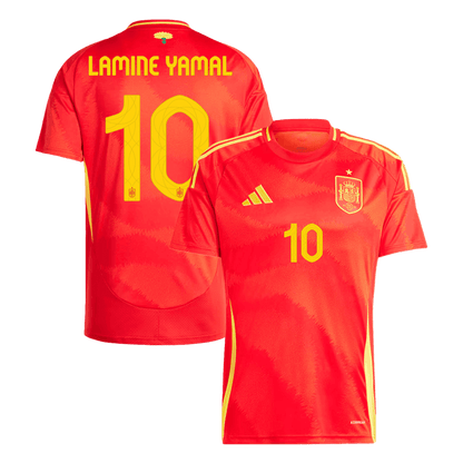 LAMINE YAMAL #10 Spain Home  Soccer Jersey Euro 2024 Top Dresy Shop