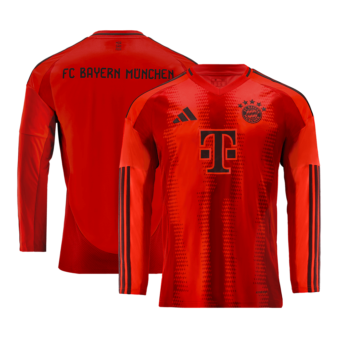 Bayern Munich Home Long Sleeve  Soccer Jersey 2024/25 Top Dresy Shop