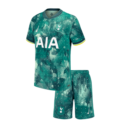 Kid's Tottenham Hotspur Third Away  Soccer Jersey Kit(Jersey+Shorts) 2024/25 Top Dresy Shop