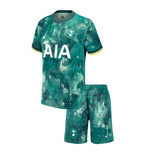 Kid's Tottenham Hotspur Third Away  Soccer Jersey Kit(Jersey+Shorts) 2024/25 Top Dresy Shop