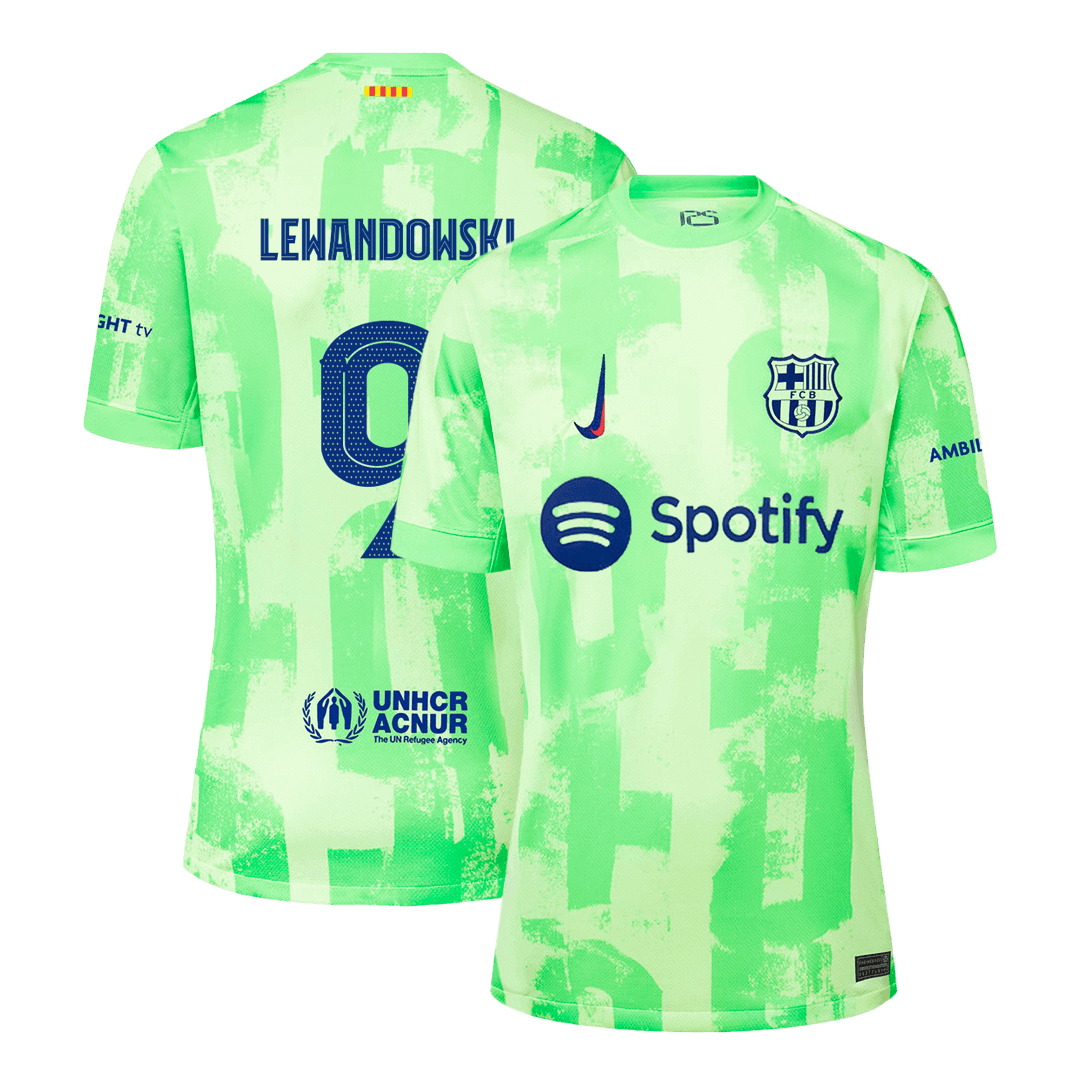 LEWANDOWSKI #9 Barcelona Third Away  Soccer Jersey 2024/25- UCL Top Dresy Shop