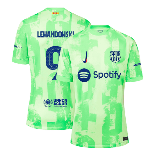 LEWANDOWSKI #9 Barcelona Third Away  Soccer Jersey 2024/25- UCL Top Dresy Shop