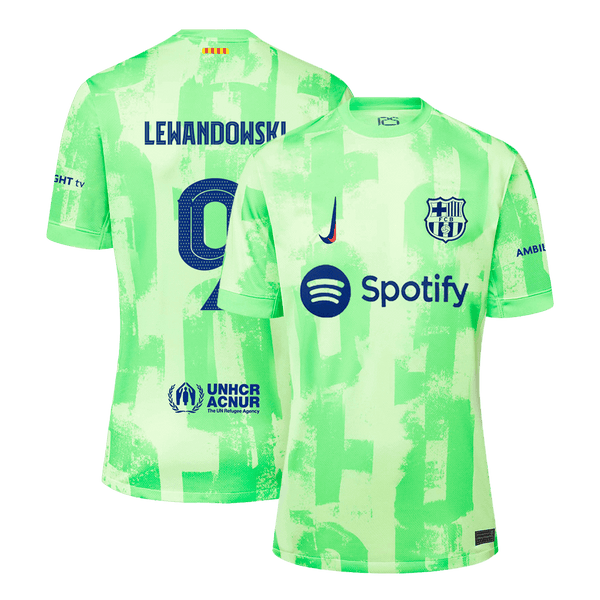 LEWANDOWSKI #9 Barcelona Third Away  Soccer Jersey 2024/25- UCL Top Soccer Jerseys Store