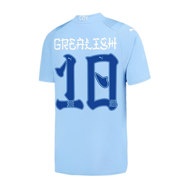 GREALISH #10 Manchester City Japanese Tour Printing Home  Soccer Jersey 2023/24 Top Soccer Jerseys Store