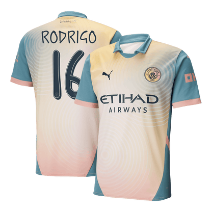 RODRIGO #16 Manchester City Fourth Away  Soccer Jersey 2024/25 - Definitely City (UCL) Top Dresy Shop