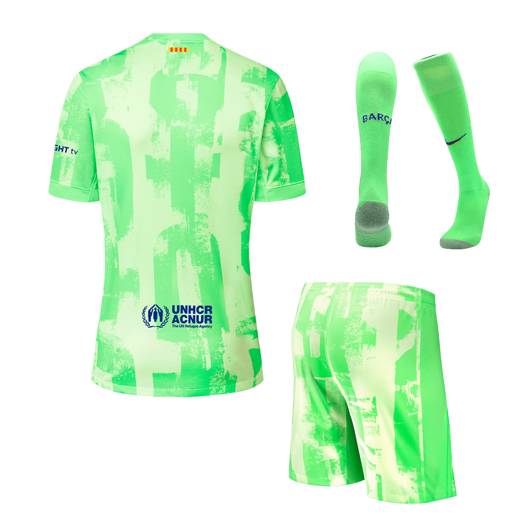 Barcelona Third Away  Soccer Jersey Kit(Jersey+Shorts+Socks) 2024/25- (Spotify Logo Without Text) Top Soccer Jerseys Store