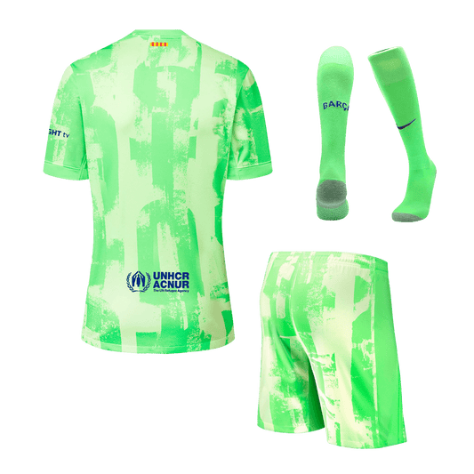 Barcelona Third Away  Soccer Jersey Kit(Jersey+Shorts+Socks) 2024/25- (Spotify Logo Without Text) Top Dresy Shop