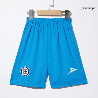 Kid's Cruz Azul Away  Soccer Jersey Kit(Jersey+Shorts) 2024/25 Top Dresy Shop