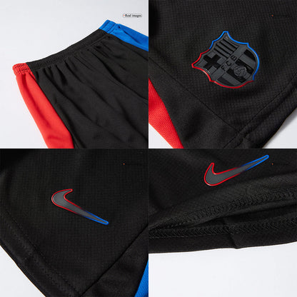 Kid's Barcelona Away  Soccer Jersey Kit(Jersey+Shorts) 2024/25 - Spotify Logo Without Text Top Dresy Shop