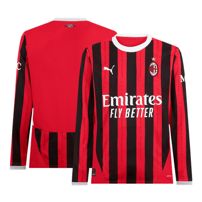 AC Milan Home Long Sleeve  Soccer Jersey 2024/25 Top Dresy Shop