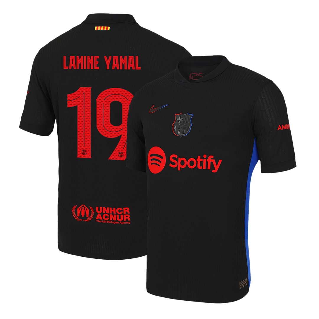 Player Version LAMINE YAMAL #19 Barcelona Away  Soccer Jersey 2024/25- UCL Top Dresy Shop