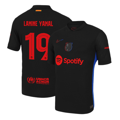 Player Version LAMINE YAMAL #19 Barcelona Away  Soccer Jersey 2024/25- UCL Top Dresy Shop