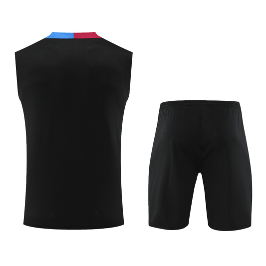 Barcelona Pre-Match  Soccer Jersey Vest Kit(Jersey+Shorts) 2024/25 Top Dresy Shop