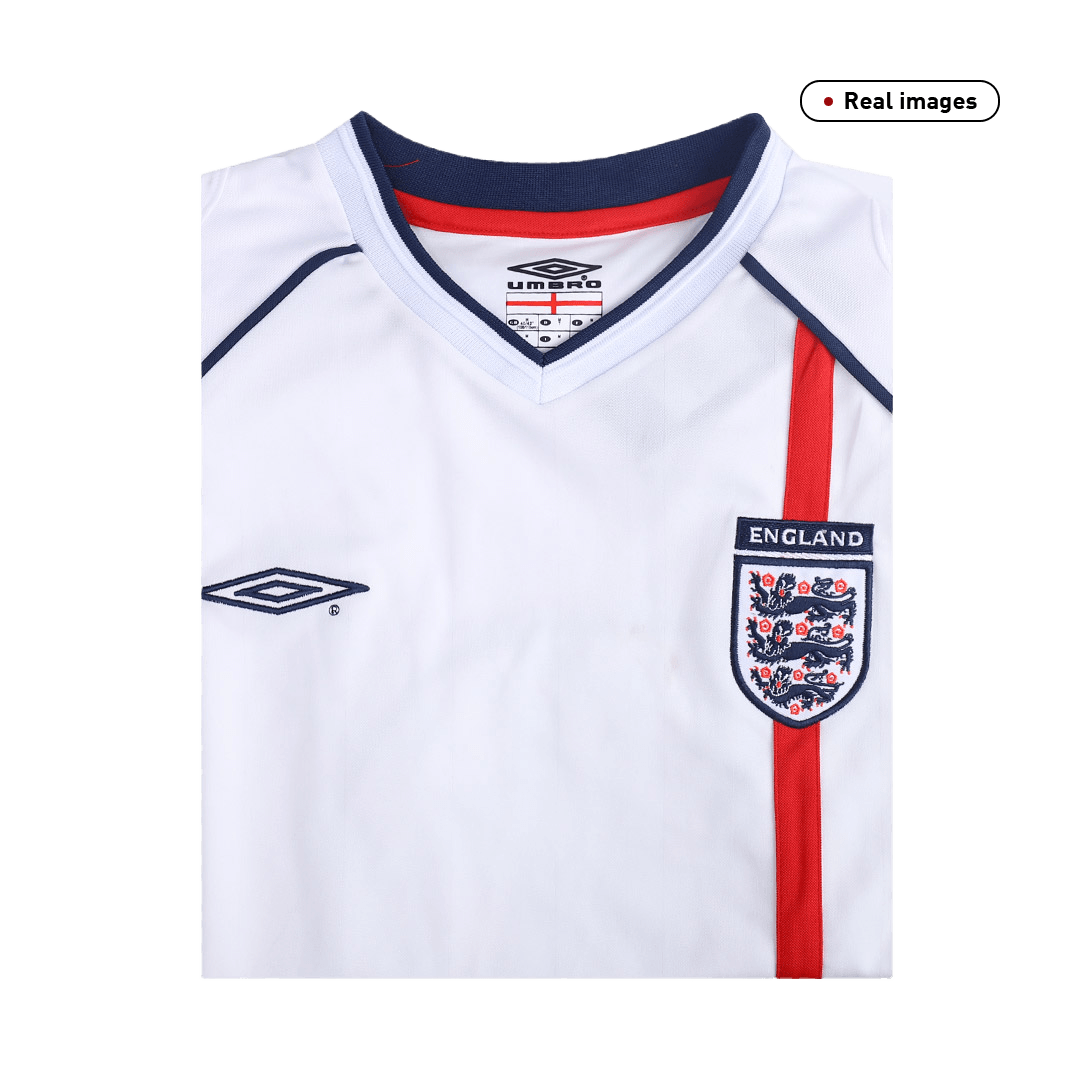 Retro BECKHAM #7 2002 England Home  Soccer Jersey Top Dresy Shop