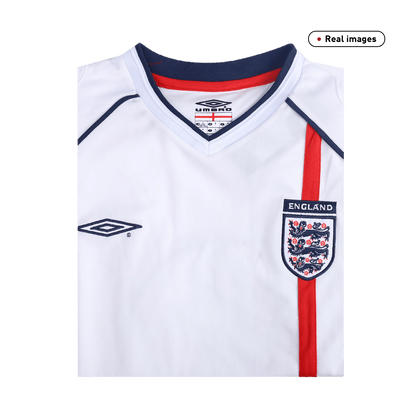 Retro BECKHAM #7 2002 England Home  Soccer Jersey Top Dresy Shop