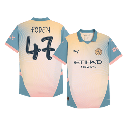 Player Version FODEN #47 Manchester City Fourth Away  Soccer Jersey 2024/25 - Definitely City Top Dresy Shop
