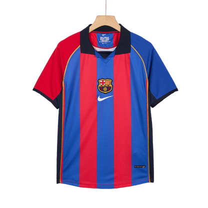 Retro RIVALDO #10 2001/02 Barcelona Home  Soccer Jersey Top Dresy Shop