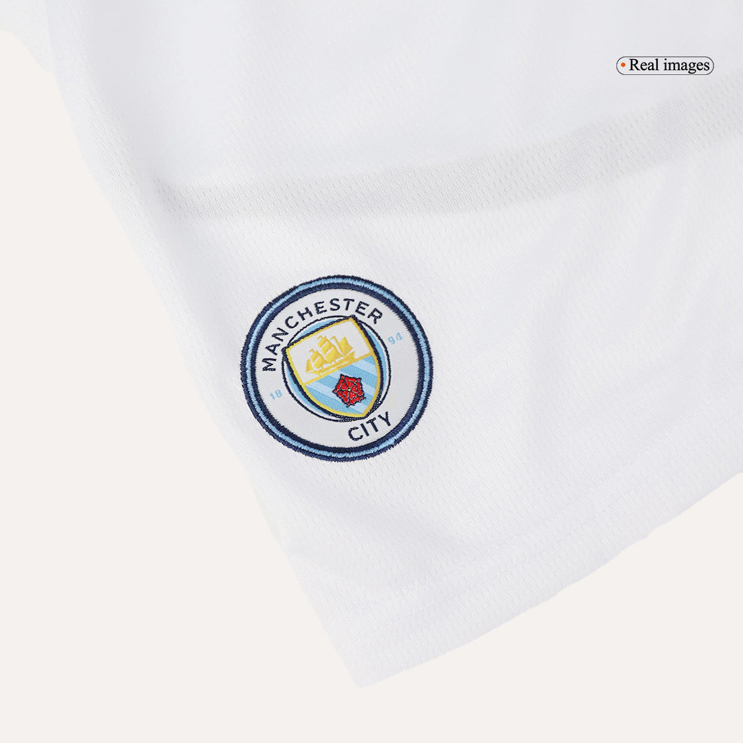 Kid's Manchester City Home  Soccer Jersey Kit(Jersey+Shorts) 2024/25 Top Dresy Shop