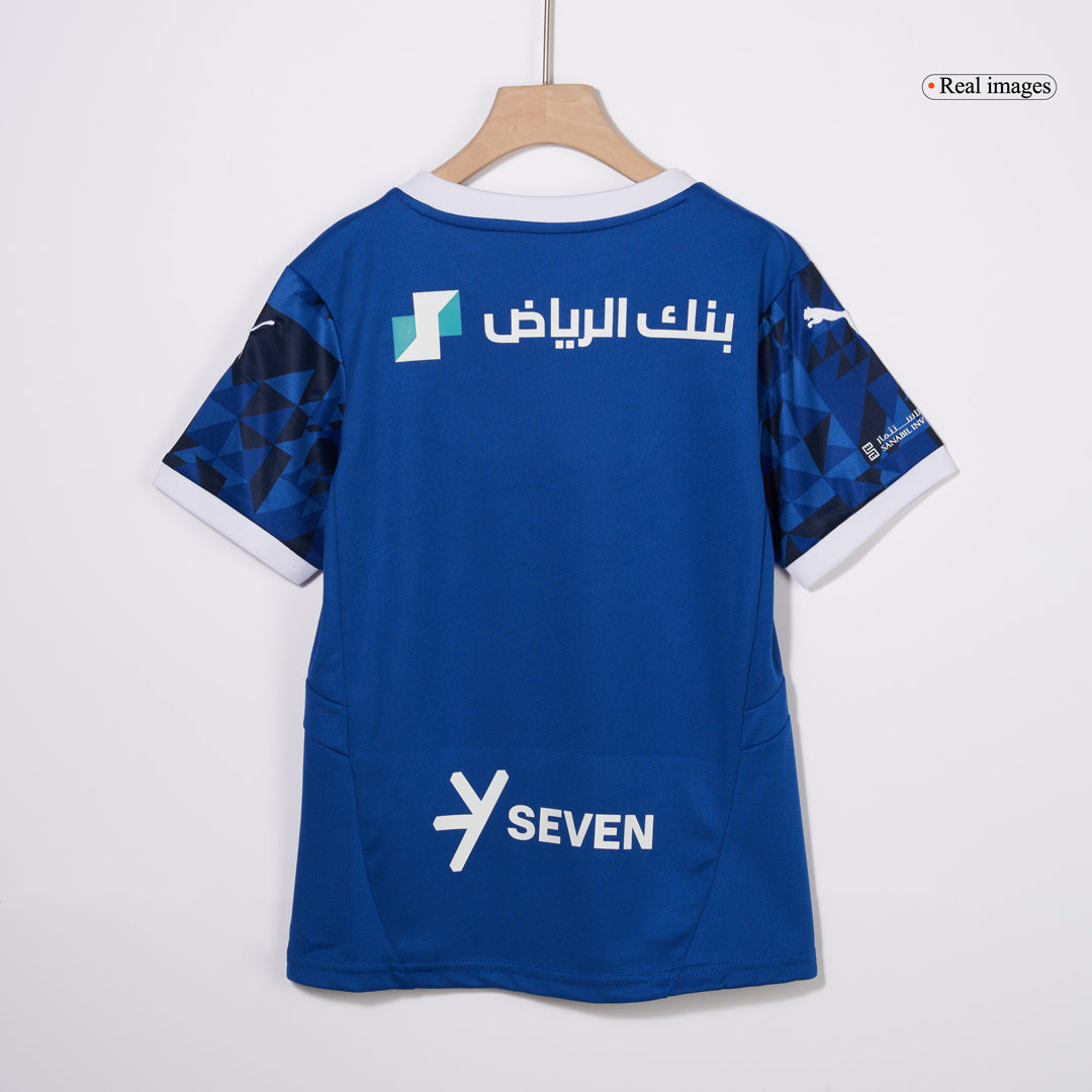 Kid's Al Hilal SFC Home  Soccer Jersey Kit(Jersey+Shorts) 2024/25 Top Dresy Shop