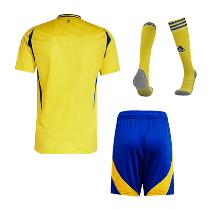 Al Nassr Home  Soccer Jersey Kit(Jersey+Shorts+Socks) 2024/25 Top Dresy Shop