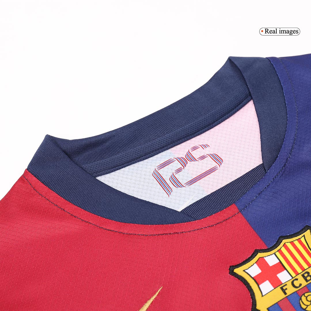 Kid's Barcelona Home  Soccer Jersey Kit(Jersey+Shorts+Socks) 2024/25 Top Dresy Shop