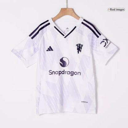 Kid's Manchester United Away Soccer Jersey Kit(Jersey+Shorts+Socks) 2025/26