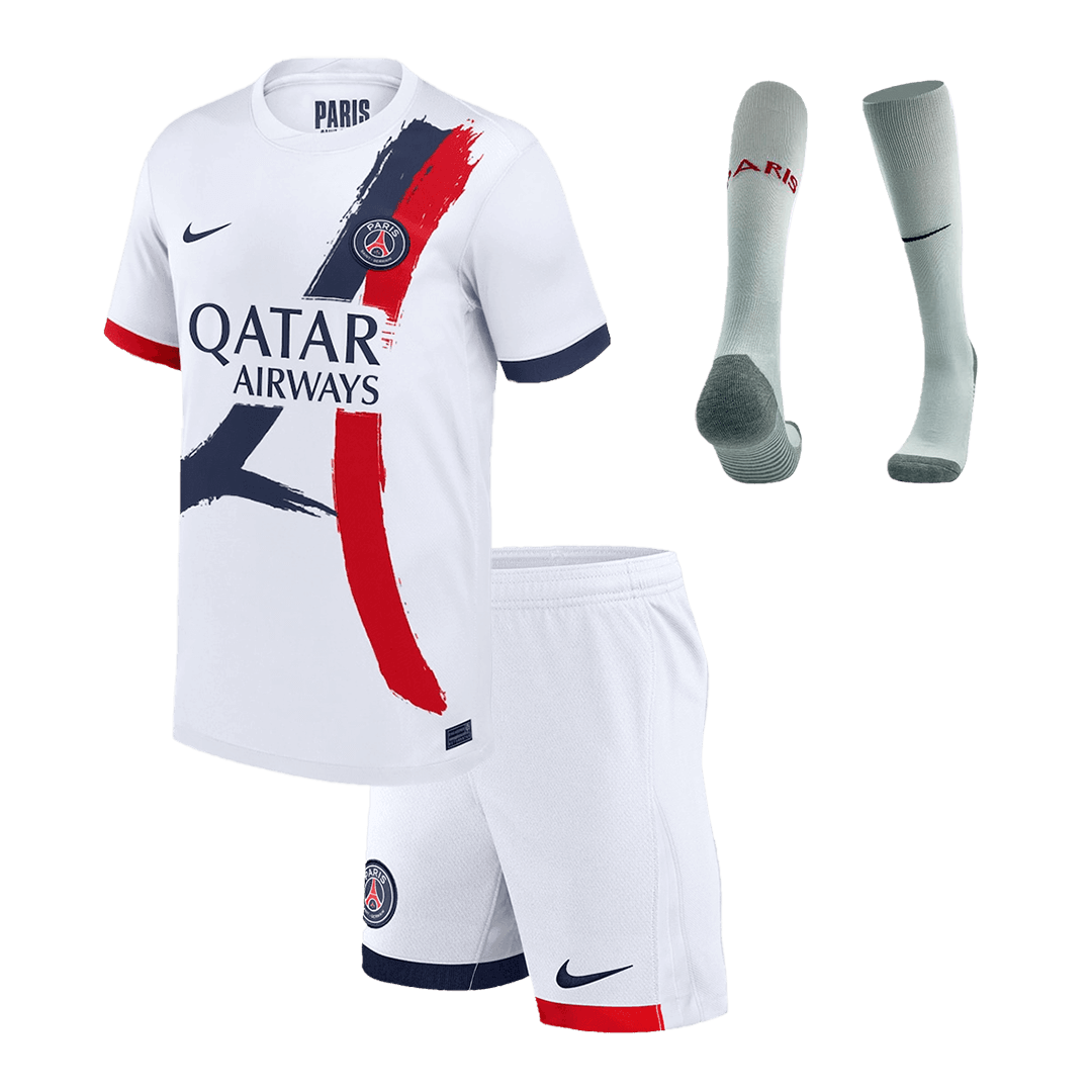 Kid's PSG Away  Soccer Jersey Kit(Jersey+Shorts+Socks) 2024/25 Top Dresy Shop