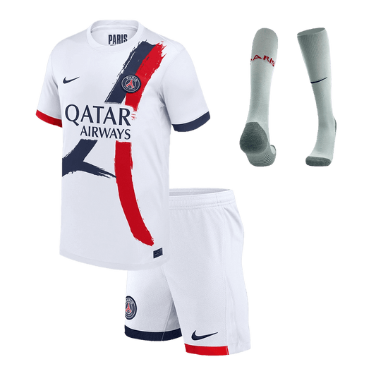 Kid's PSG Away  Soccer Jersey Kit(Jersey+Shorts+Socks) 2024/25 Top Dresy Shop