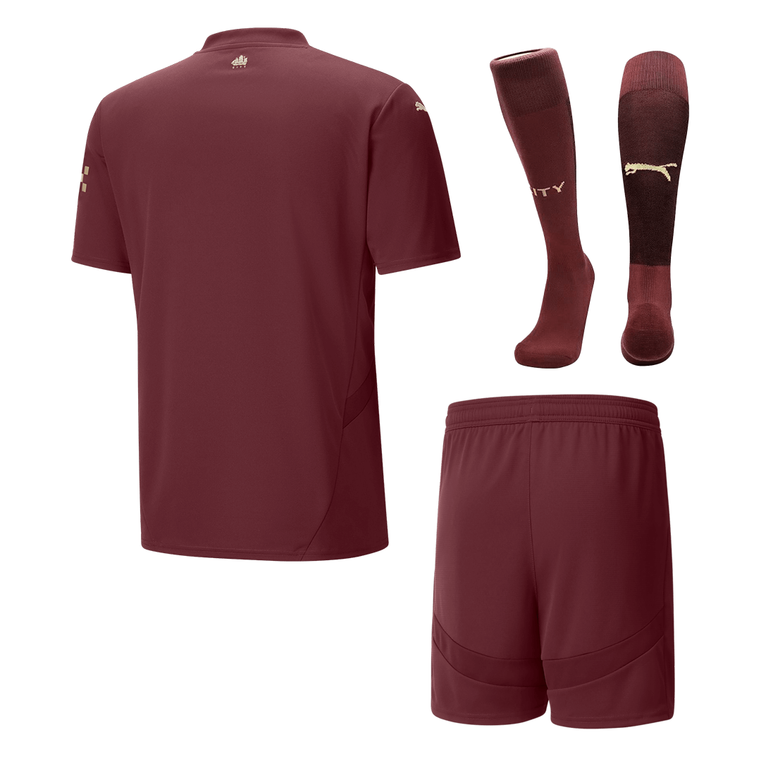 Manchester City Third Away  Soccer Jersey Kit(Jersey+Shorts+Socks) 2024/25 Top Dresy Shop