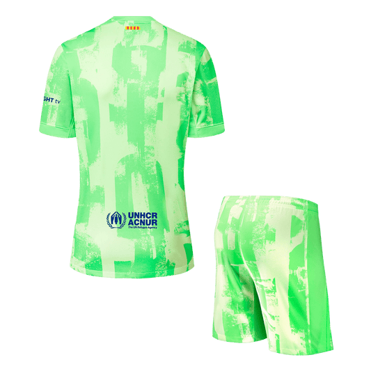 Barcelona Third Away  Soccer Jersey Kit(Jersey+Shorts) 2024/25 - (Spotify Logo Without Text) Top Dresy Shop