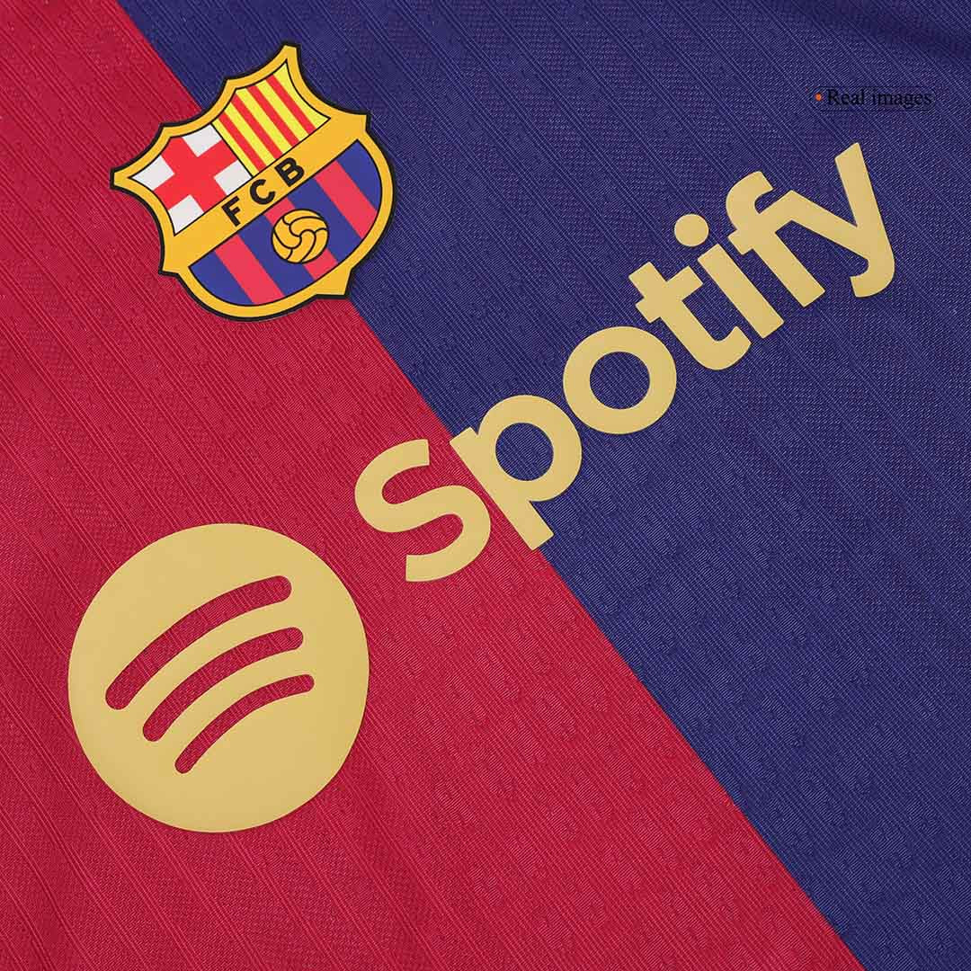 Player Version F.DE JONG #21 Barcelona Home  Soccer Jersey 2024/25 Top Dresy Shop