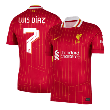 Luis Díaz #7 Liverpool Home  Soccer Jersey 2024/25 - UCL Top Dresy Shop