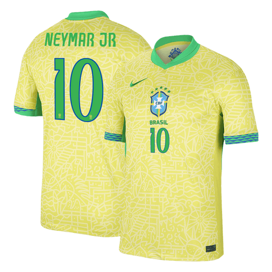 NEYMAR JR #10 Brazil Home  Soccer Jersey 2024 Top Dresy Shop
