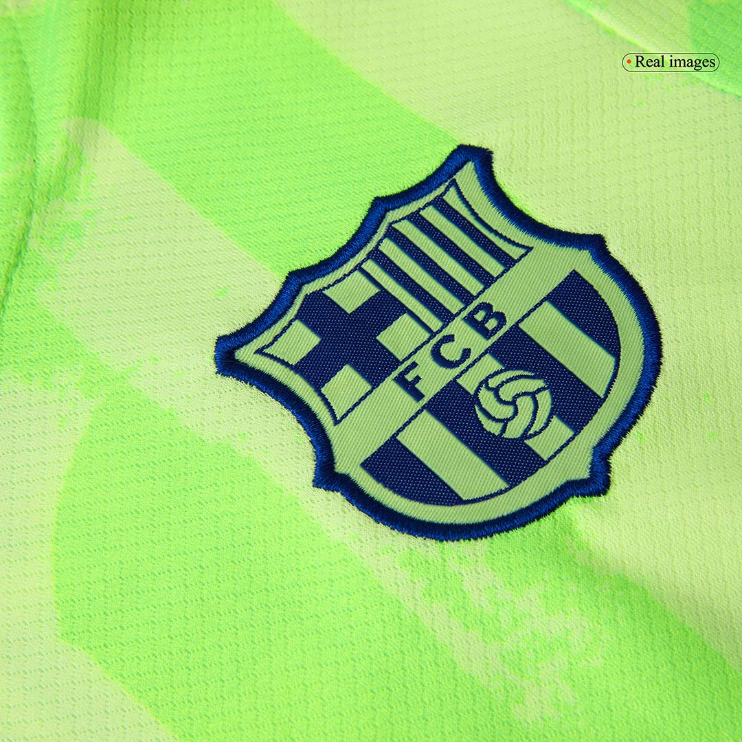 Kid's Barcelona Third Away  Soccer Jersey Kit(Jersey+Shorts+Socks) 2024/25- UCL (Spotify Logo Without Text) Top Dresy Shop