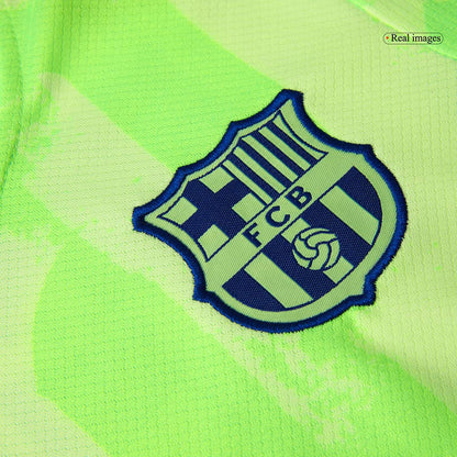 Kid's Barcelona Third Away  Soccer Jersey Kit(Jersey+Shorts+Socks) 2024/25- UCL (Spotify Logo Without Text) Top Dresy Shop