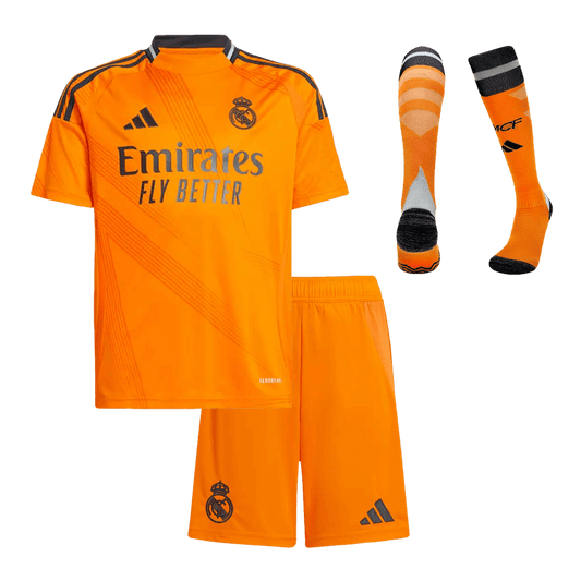 Kid's Real Madrid Away  Soccer Jersey Kit(Jersey+Shorts+Socks) 2024/25 Top Dresy Shop