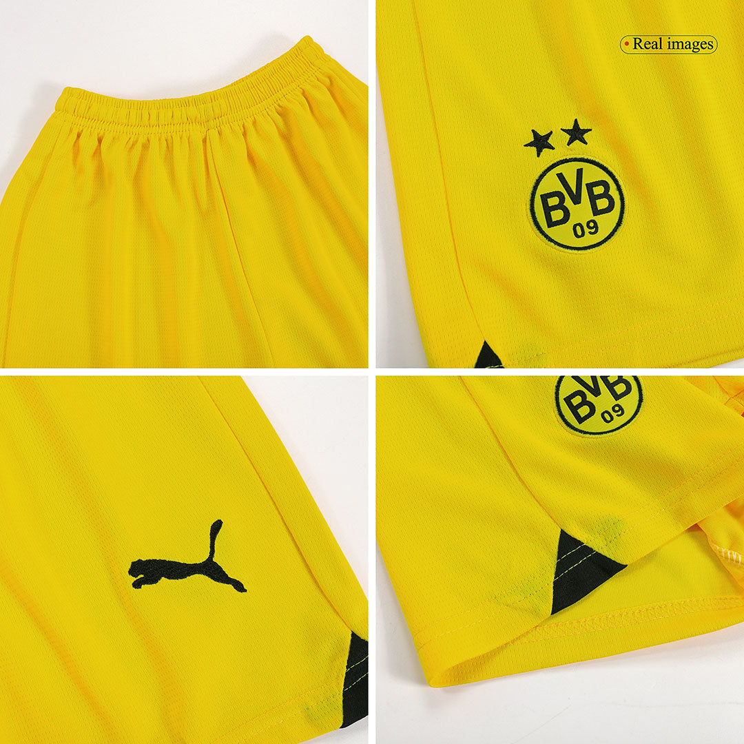 Kid's Borussia Dortmund Away  Soccer Jersey Kit(Jersey+Shorts) 2023/24 Top Dresy Shop