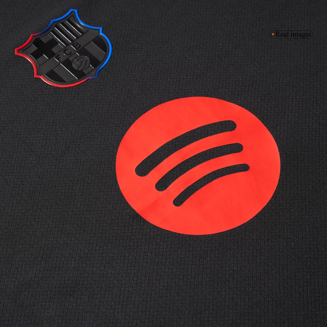 Barcelona Away  Soccer Jersey 2024/25 - Spotify Logo Without Text Top Dresy Shop